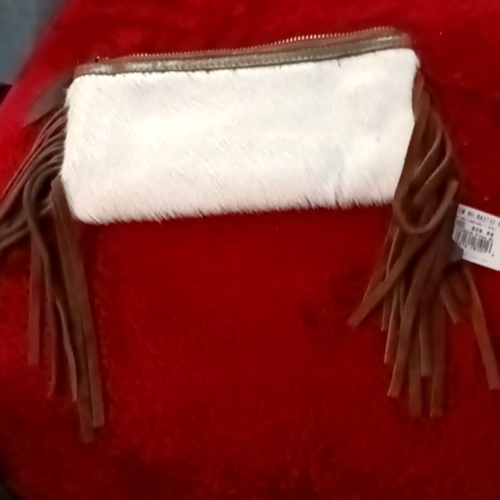 Leather cowhide purse